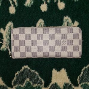 Damier Azur Canvas Clemence wallet